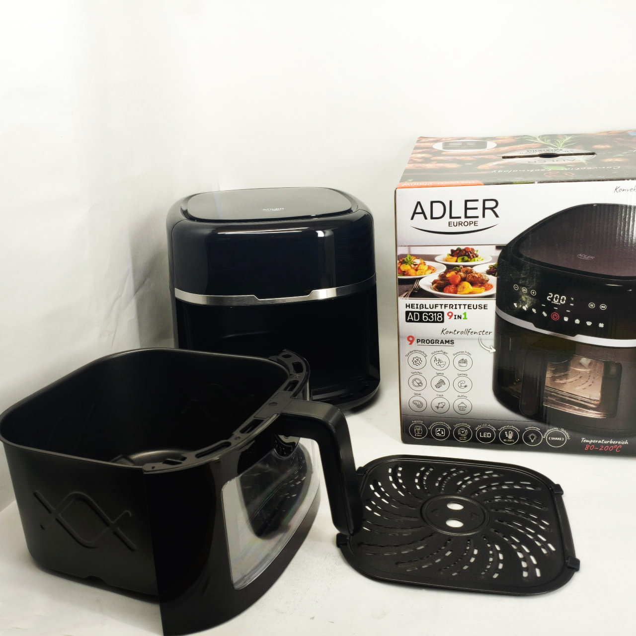 Аерофритюрниця Adler AD 6318 8 л 2500 Вт - Зображення 2