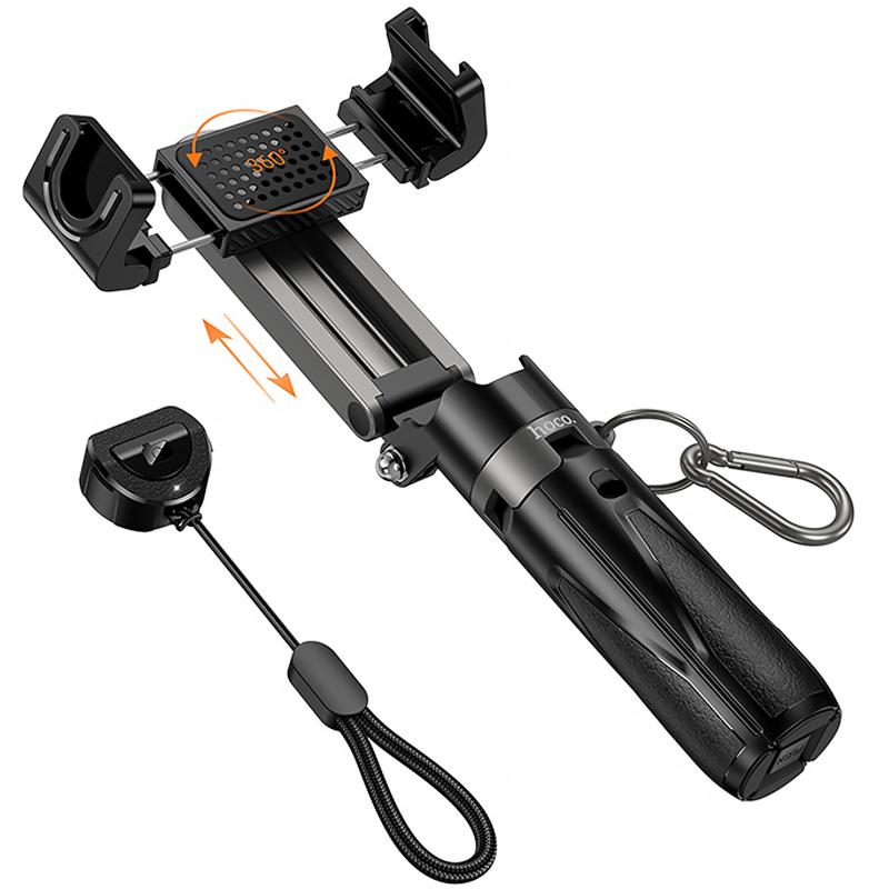 Монопод для селфі Hoco K27 mini трипод + знімний BT пульт - Зображення 5