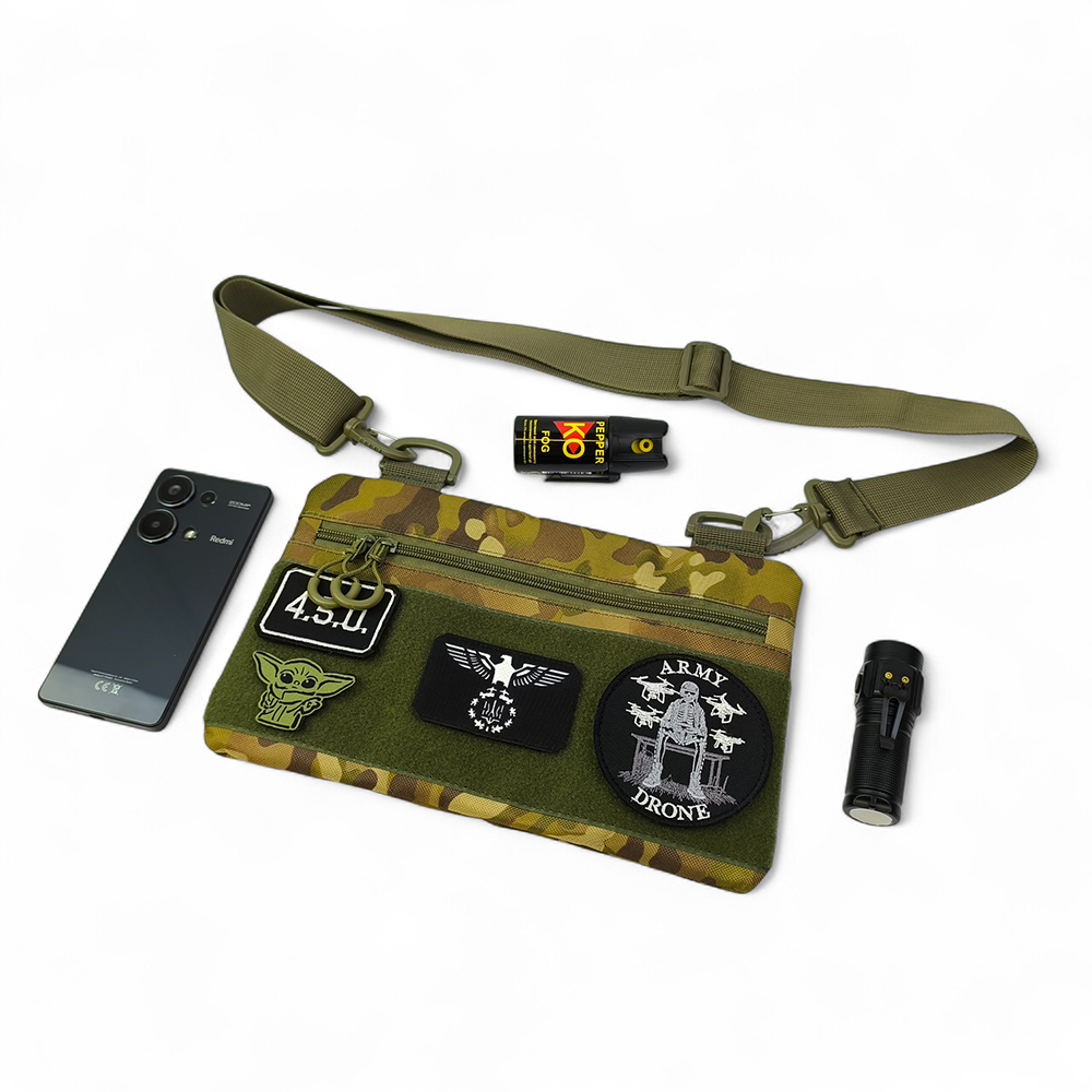 Сумка тактична Multicam з 4 кишенями для патчів на плечі - Зображення 5