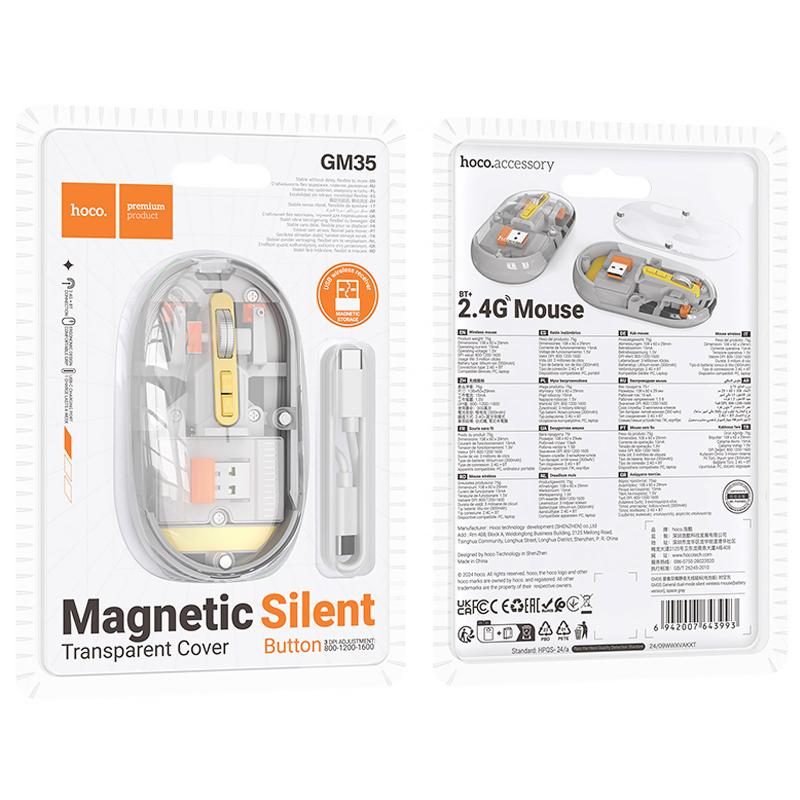 Миша бездротова Hoco GM35 General Bluetooth + 2.4G - Зображення 3