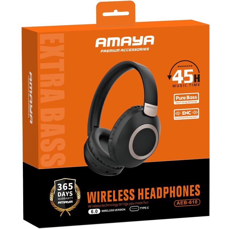 Накладні бездротові навушники Amaya AEB-610 ENC - Зображення 2