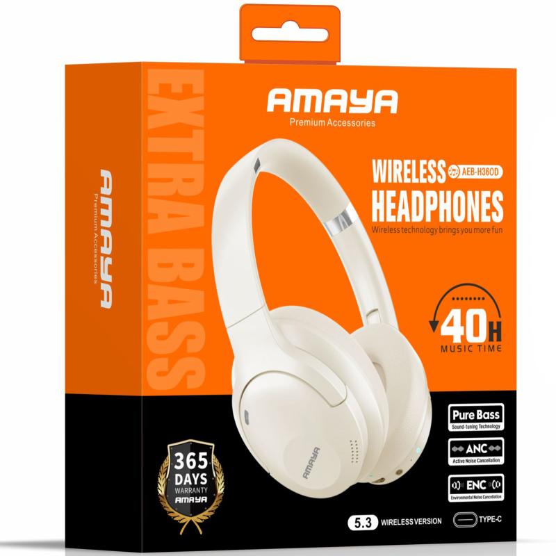 Накладні бездротові навушники Amaya H360D ANC - Зображення 2