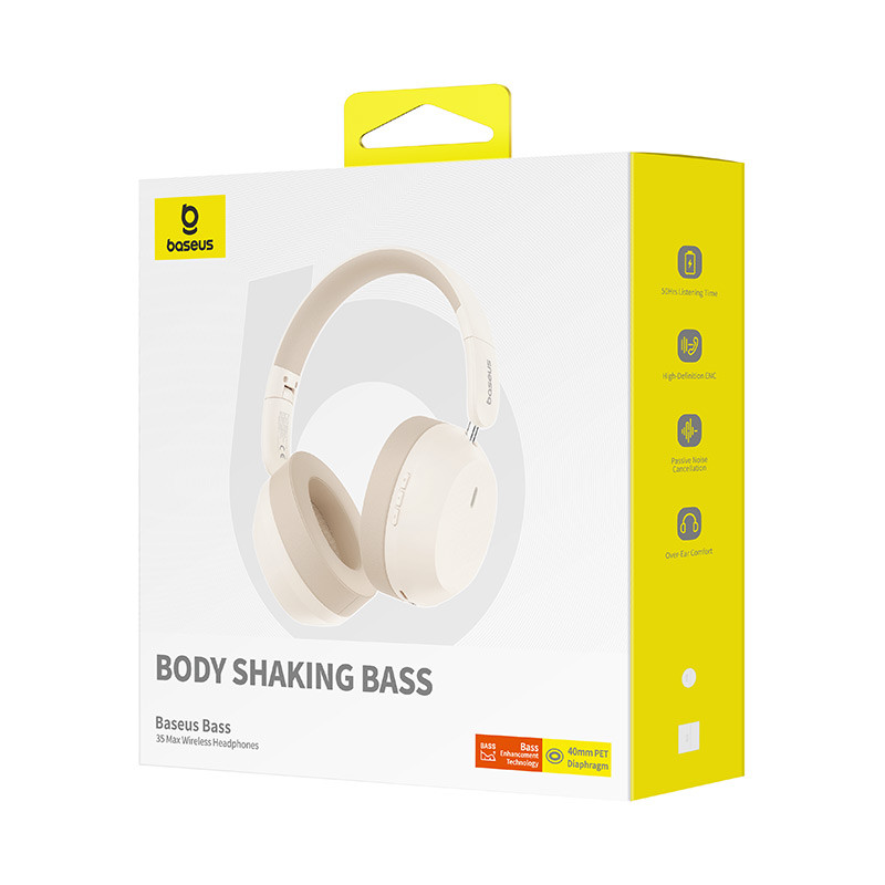 Накладні бездротові навушники Baseus Bass 35 Max (A00070800) - Зображення 6