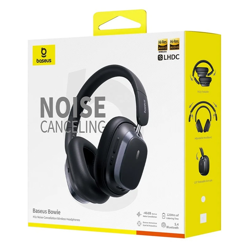 Накладні бездротові навушники Baseus Bowie H1s Noise-Cancellation (A00075301) - Зображення 4