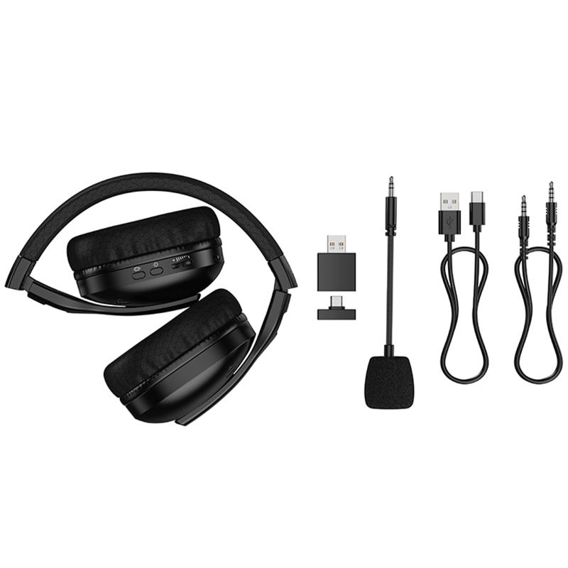 Накладні бездротові навушники Hoco W114 Magic +3.5mm+2.4G - Зображення 3