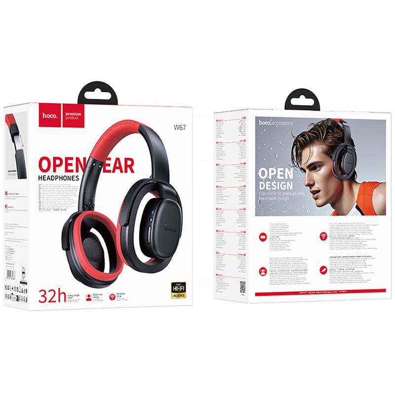 Накладні бездротові навушники Hoco W67 Rhyme Open Ear - Зображення 3