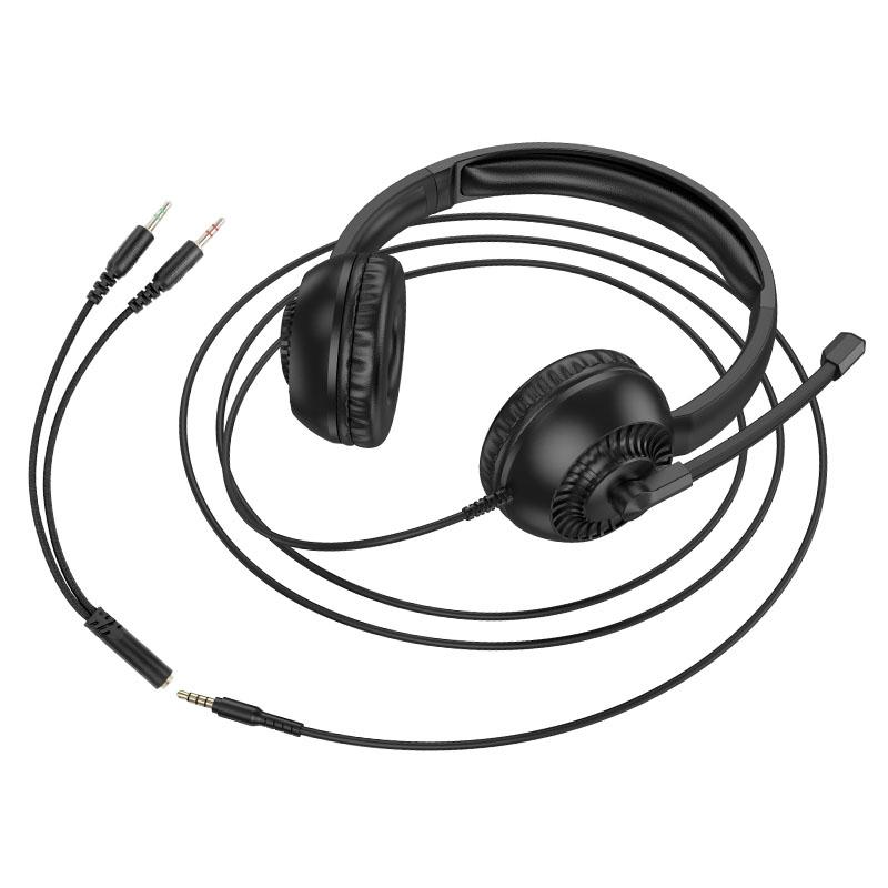Накладні навушники Hoco W112 Pures (3.5mm/1.8m) - Зображення 5