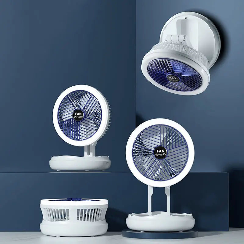 Настільний складний вентилятор Folding Fan 2in1 with Night Light - Зображення 4