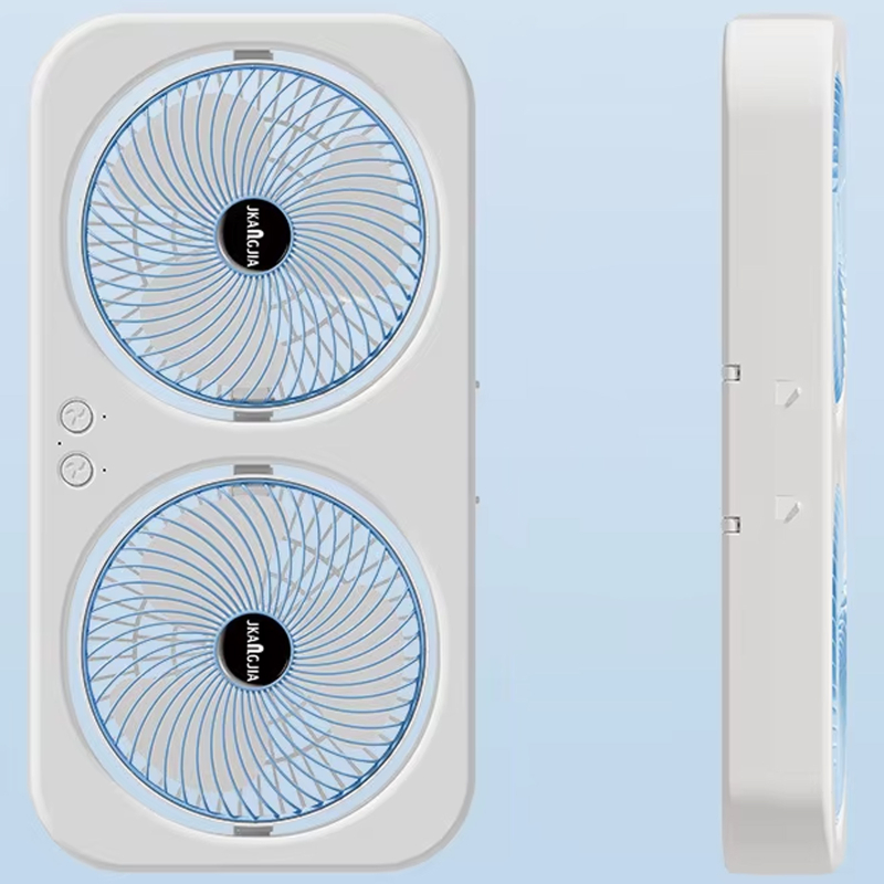 Настільний вентилятор F105 Dual-Fan Design 1800mAh - Зображення 2