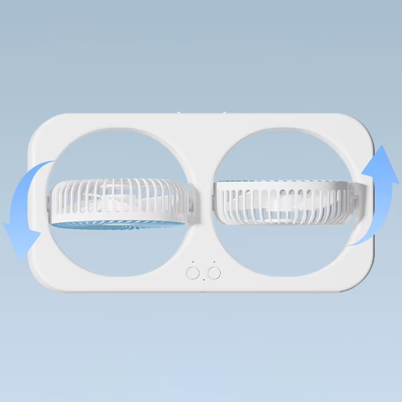 Настільний вентилятор F105 Dual-Fan Design 1800mAh - Зображення 4