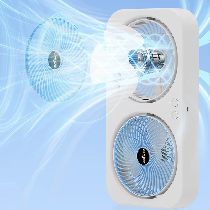 Настільний вентилятор F105 Dual-Fan Design 1800mAh - Зображення 6