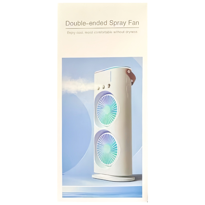Настільний вентилятор F12 Spray Dual-Fan 2in1 з водяним охолодженням 1800mAh - Зображення 5