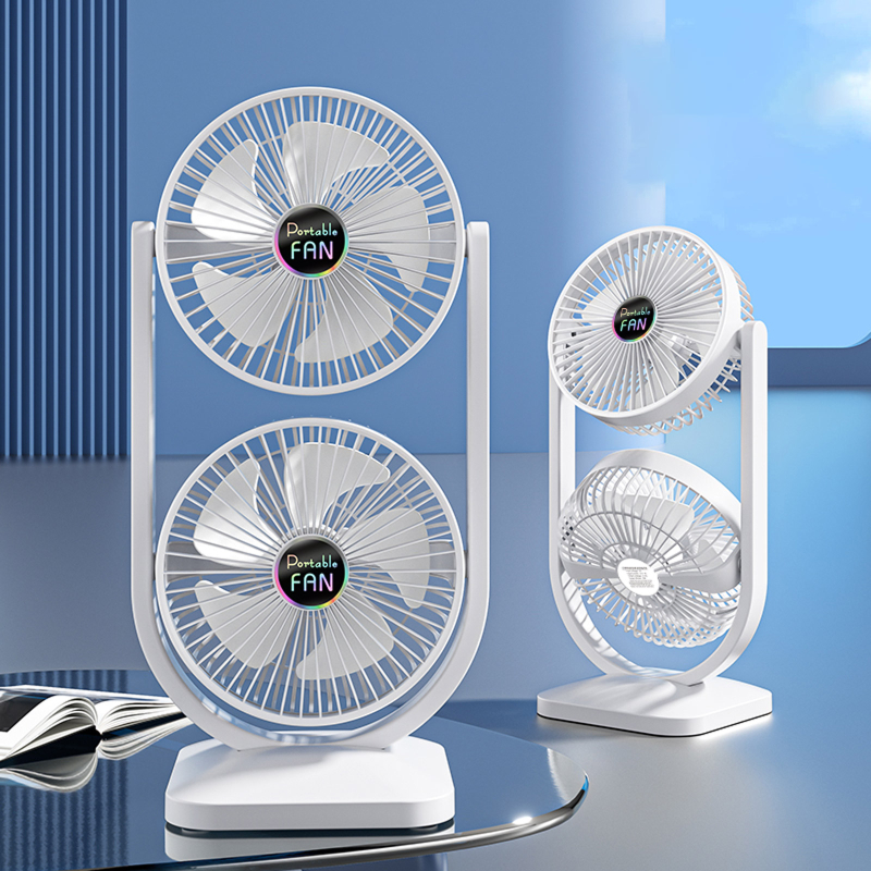 Настільний вентилятор S30 Dual-Fan 3000mAh - Зображення 2