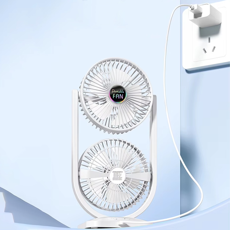 Настільний вентилятор S30 Dual-Fan 3000mAh - Зображення 3