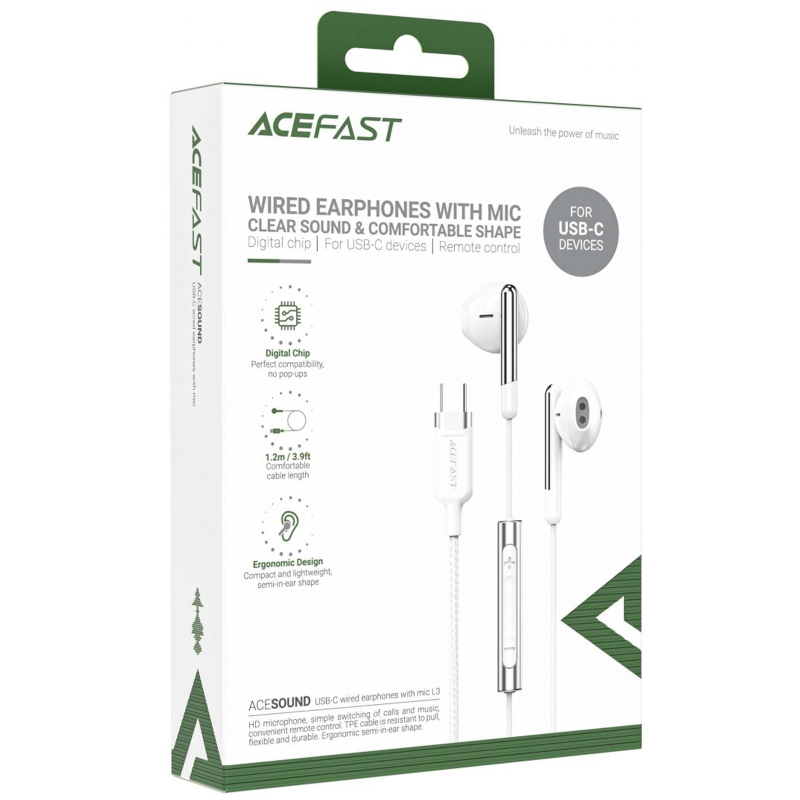 Навушники Acefast L3 (Type-C/1.2m) - Зображення 3