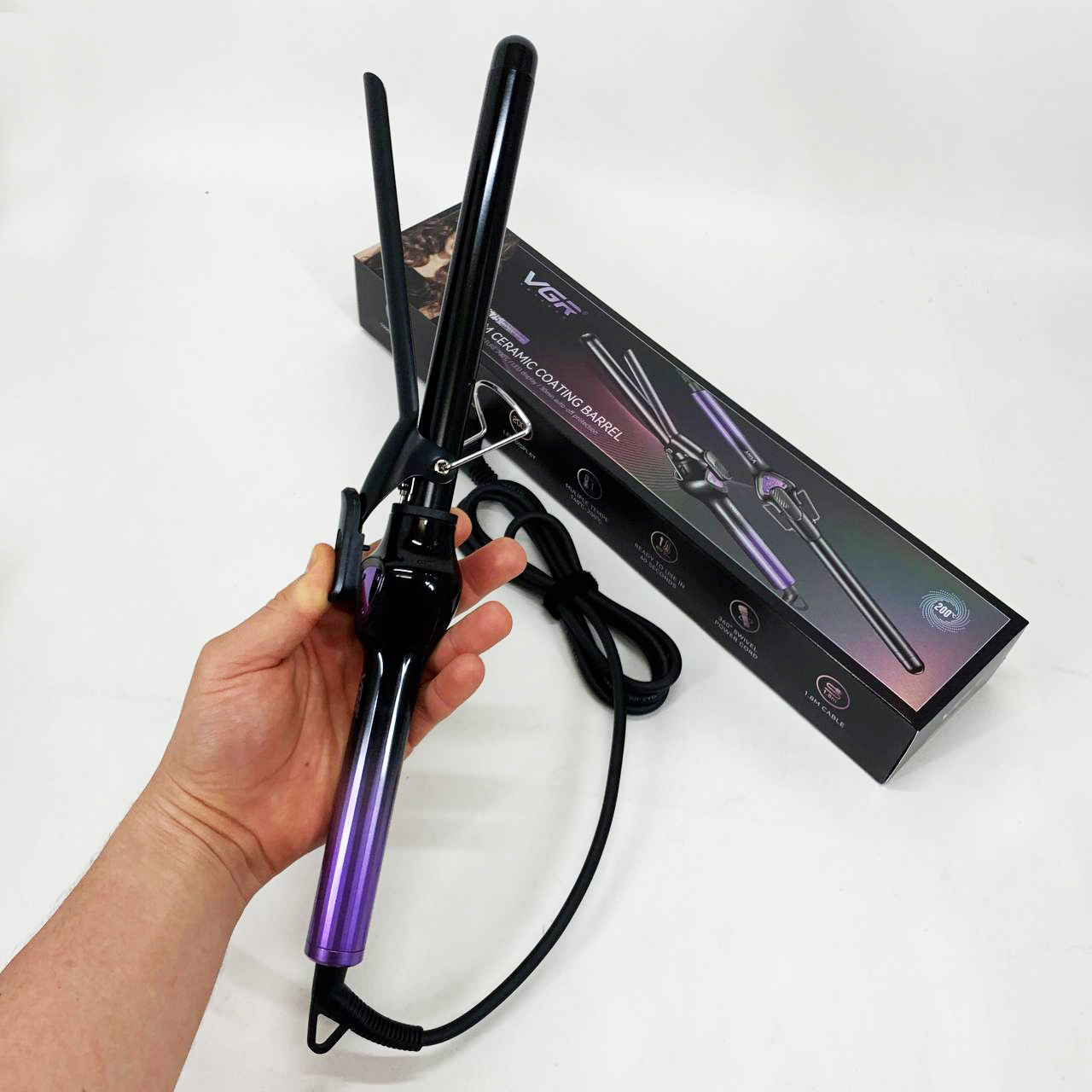 Плойка для волосся VGR V-575 PURPLE - Зображення 2
