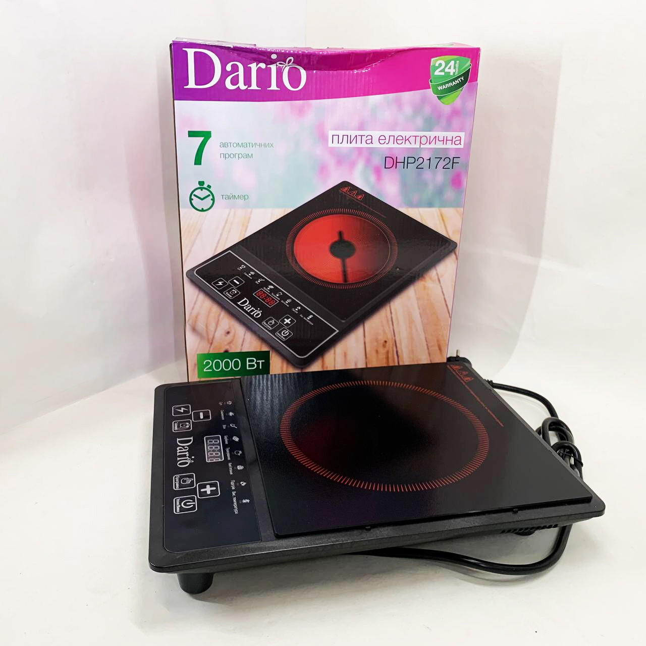 Інфрачернова настільна плита DARIO DHP2172F - Зображення 4
