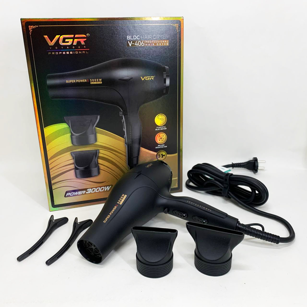 Фен VGR V-406 червоний 3000 Вт - Зображення 3