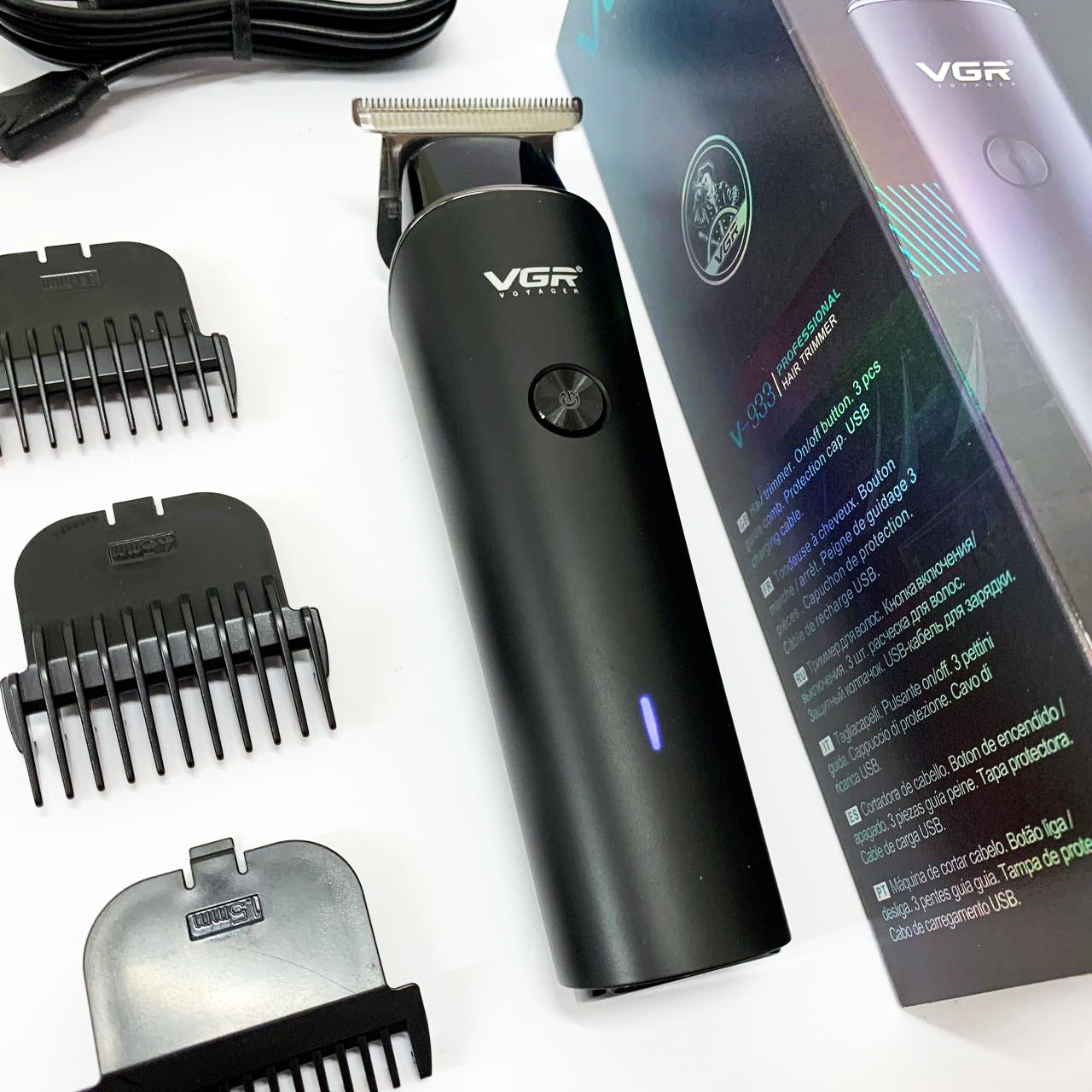 Акумуляторний триммер VGR V-933 для стрижки волосся і гоління - Зображення 4