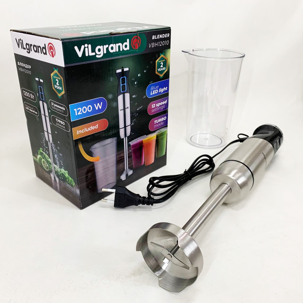Занурювальний блендер VILGRAND VBH12010 - Зображення 6