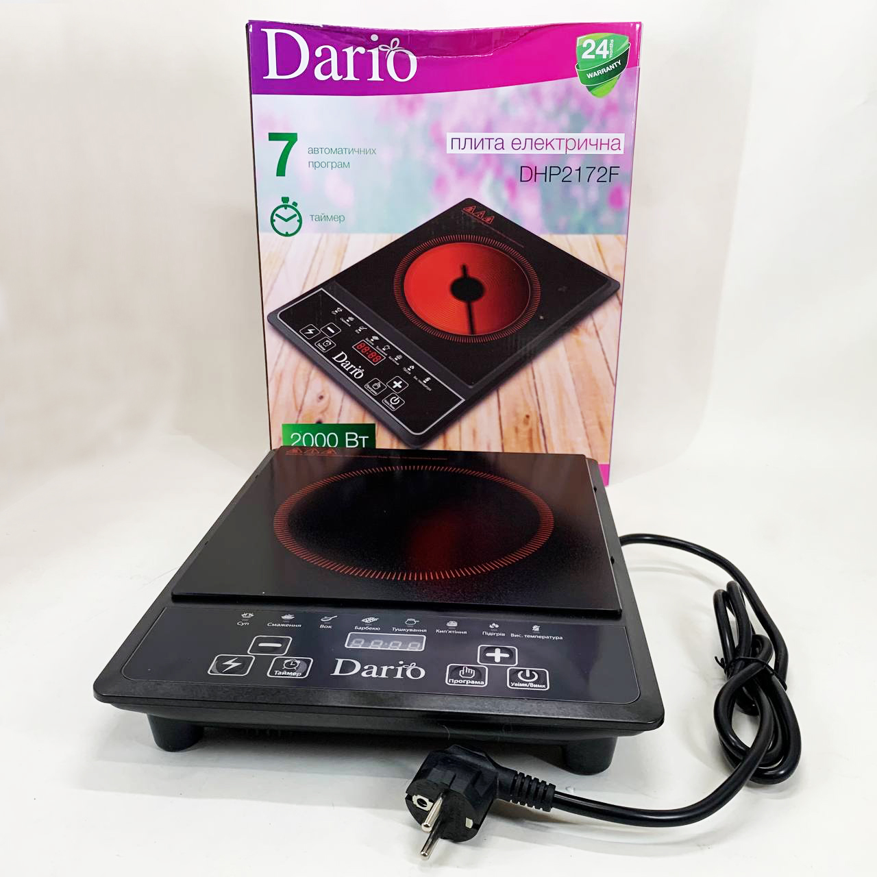 Інфрачернова настільна плита DARIO DHP2172F - Зображення 2