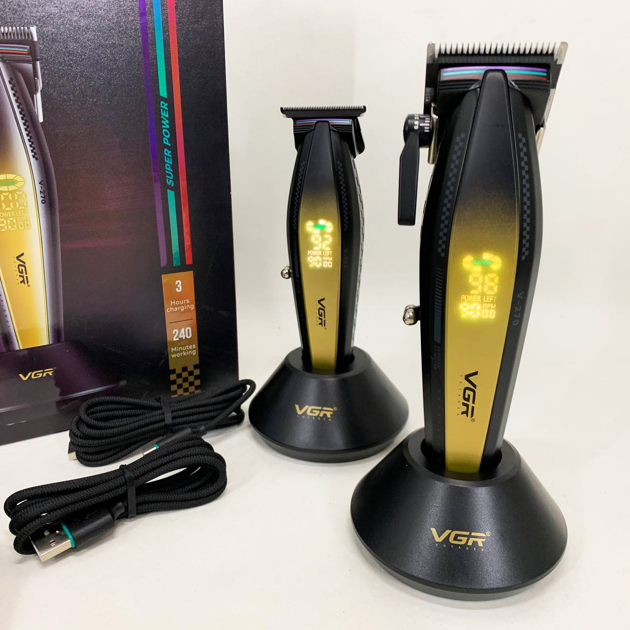 Набір для стрижки VGR 2в1 V-270 V-992 GOLD - Зображення 6