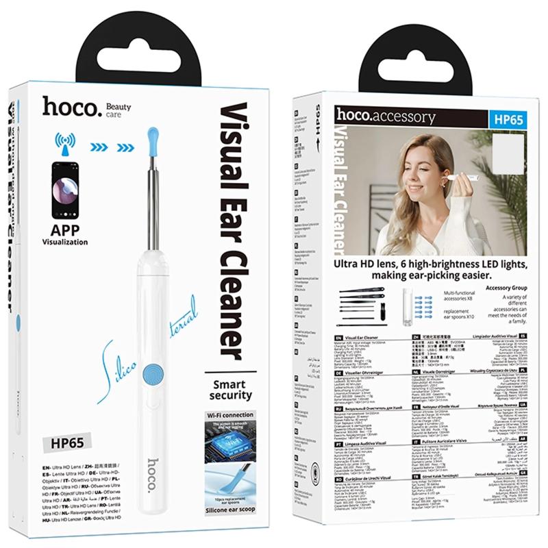 Отоскоп для чистки ушей з камерою Hoco HP65 Ears cleaning - Зображення 2