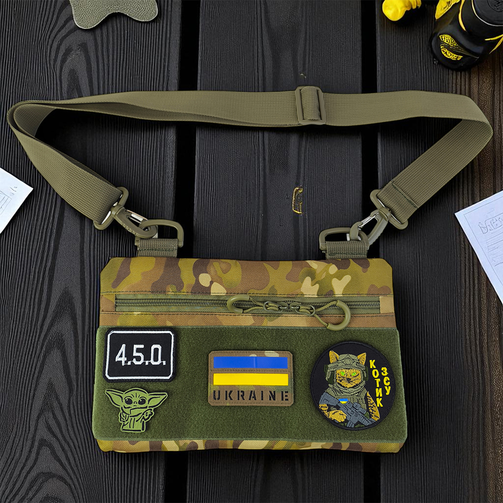 Сумка тактична Multicam з 4 кишенями для патчів на плечі - Зображення 6