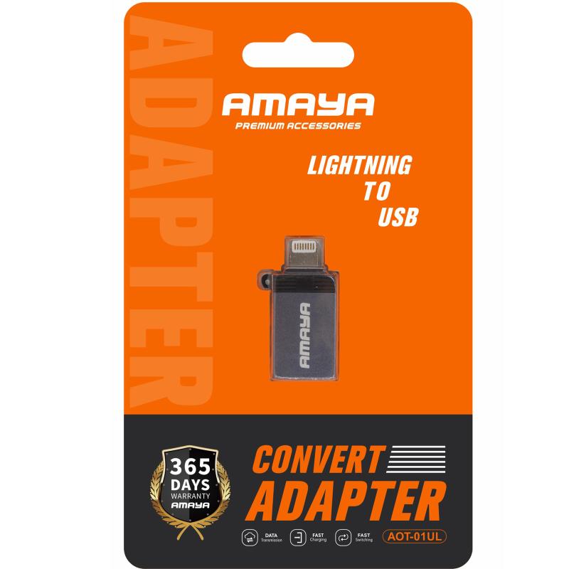 Перехідник Amaya 01UL Lightning Male to USB Female USB3.0 - Зображення 2