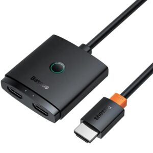 Перехідник HUB Baseus AirJoy Series 2in1 HDMI to HDMI/HDMI (B01331105)