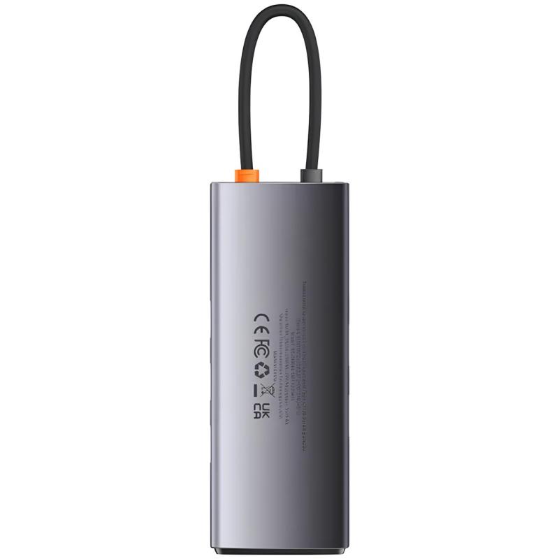 Перехідник HUB Baseus Metal Gleam Series 7-Port Clarity (Type-C to HDMI+USB3.0*3+PD+SD/TF) (B000307) - Зображення 4