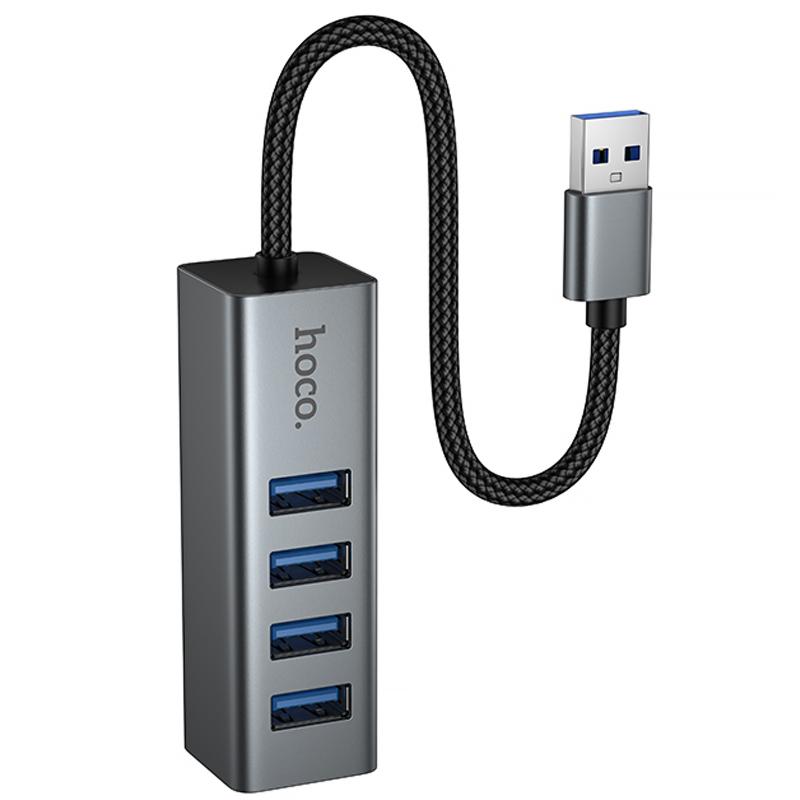 Перехідник HUB Hoco HB1B 4in1 (USB to 4xUSB 3.0) (0.2m) - Зображення 4