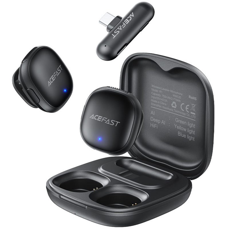Петличний бездротовий мікрофон Acefast R1 Type-C - Зображення 2
