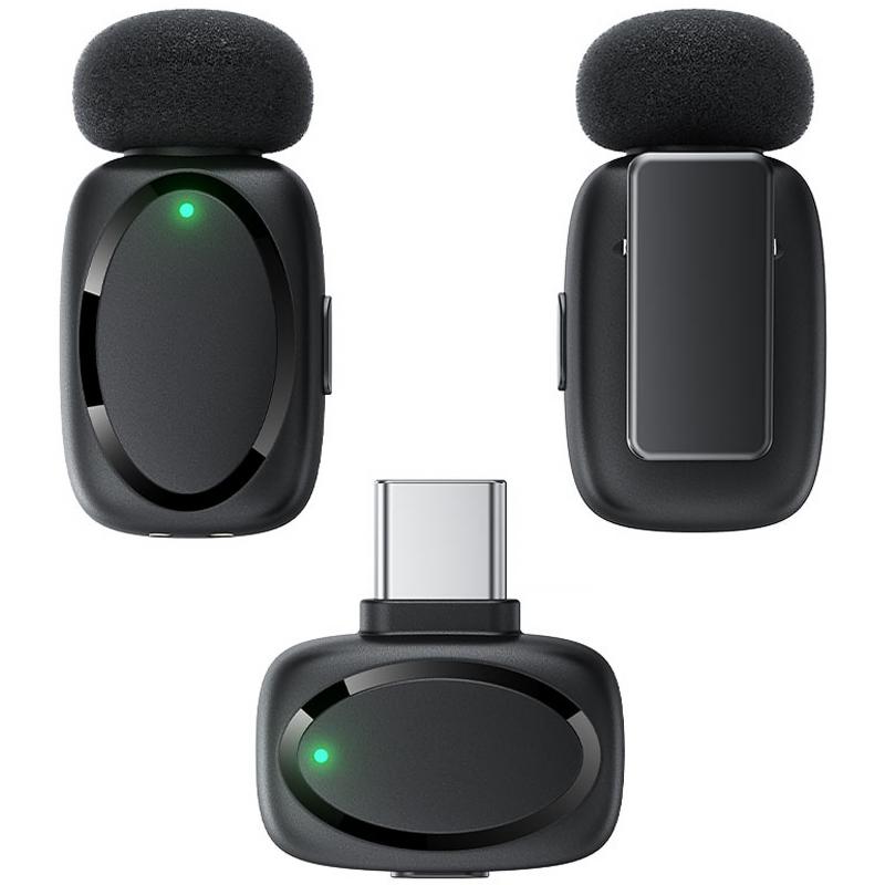 Петличний бездротовий мікрофон Acefast R2 Dual-mic Type-C - Зображення 3
