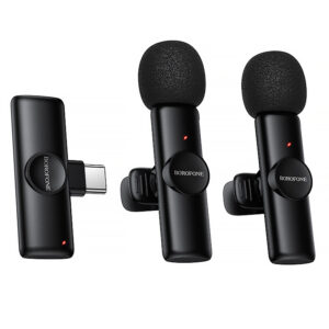 Петличний бездротовий мікрофон Borofone BFK16A Winner dual-mic Type-C