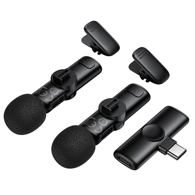 Петличний бездротовий мікрофон Borofone BFK16A Winner dual-mic Type-C - Зображення 3