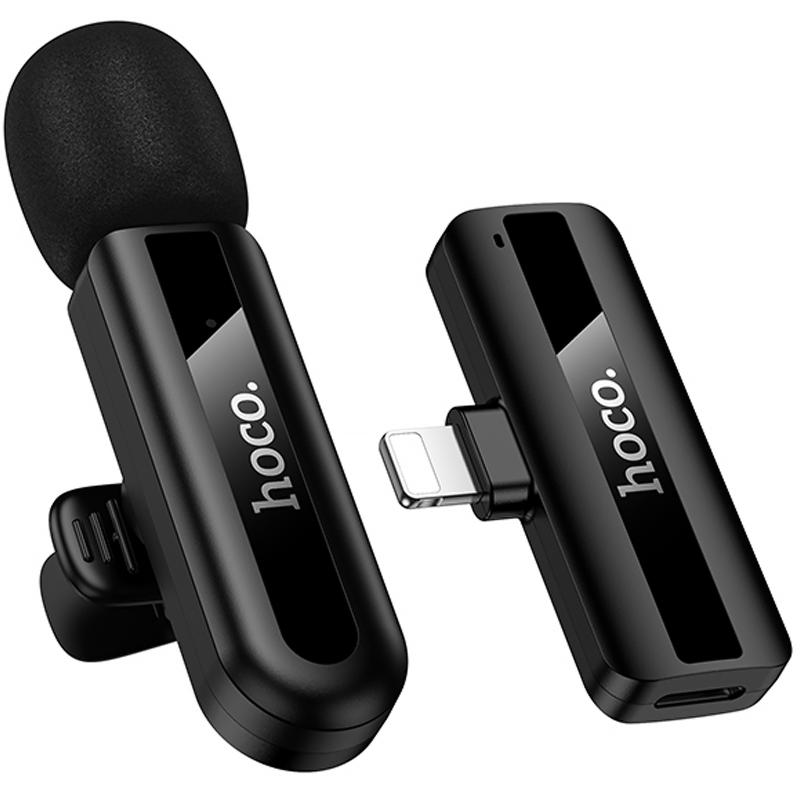 Петличний бездротовий мікрофон Hoco L20 Fair Lightning - Зображення 4