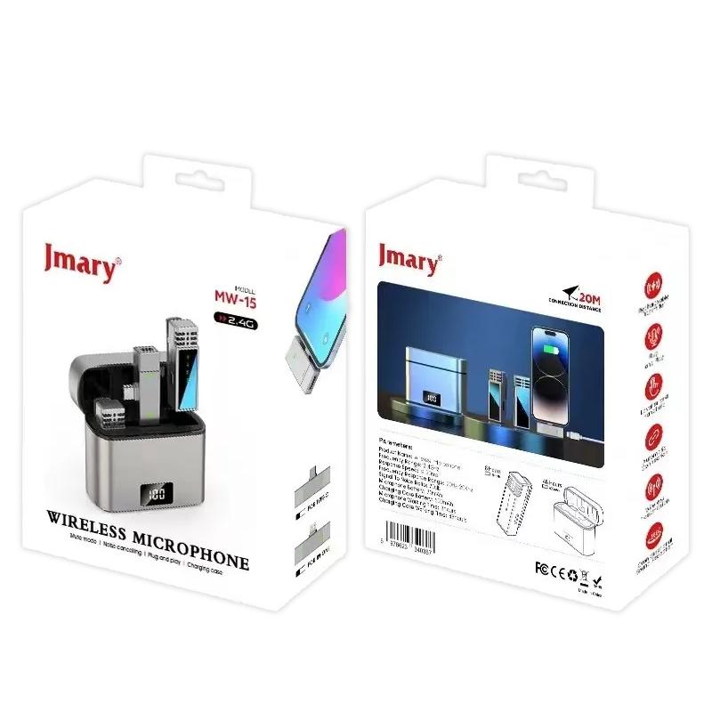 Петличний бездротовий мікрофон Jmary MW-15 Dual-mic Type-C - Зображення 6