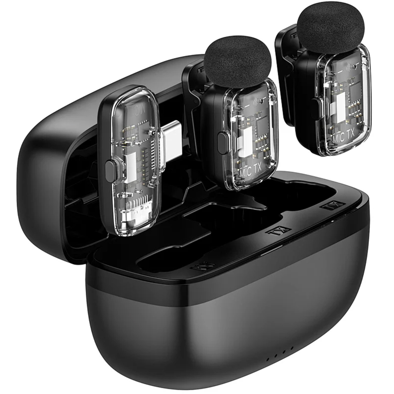 Петличний бездротовий мікрофон WIWU WM008 Dual-mic ANC Type-C