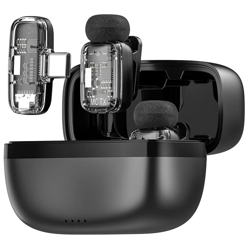 Петличний бездротовий мікрофон WIWU WM008 Dual-mic ANC Type-C - Зображення 5