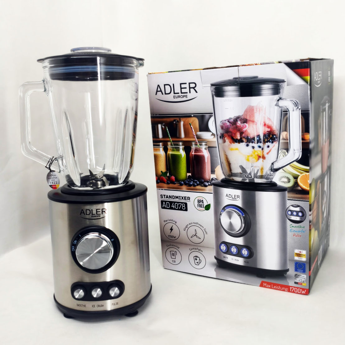 Статичний блендер Adler AD 4078 1,5 л 1700 Вт