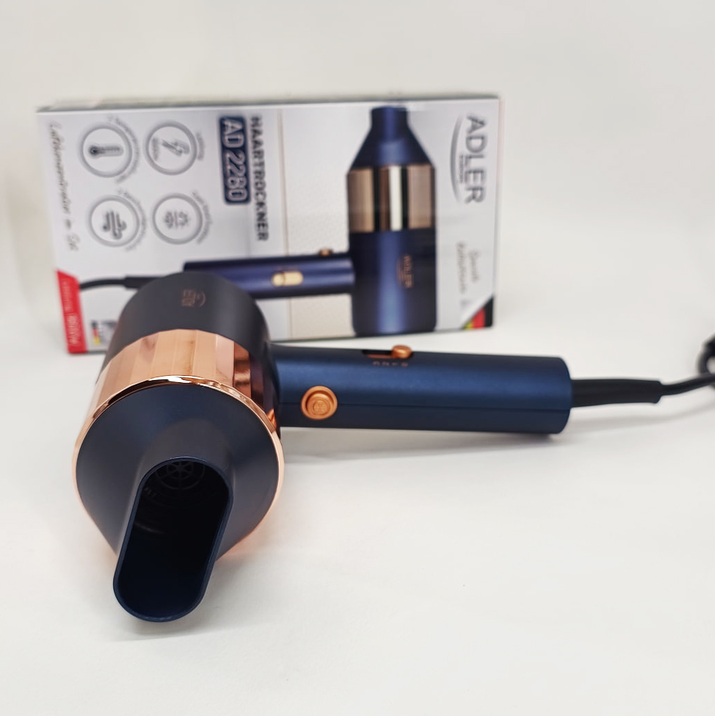 Фен Adler AD 2280 1800 Вт 2 швидкості 3 режими холодне повітря концентратор 1,8 м - Зображення 2