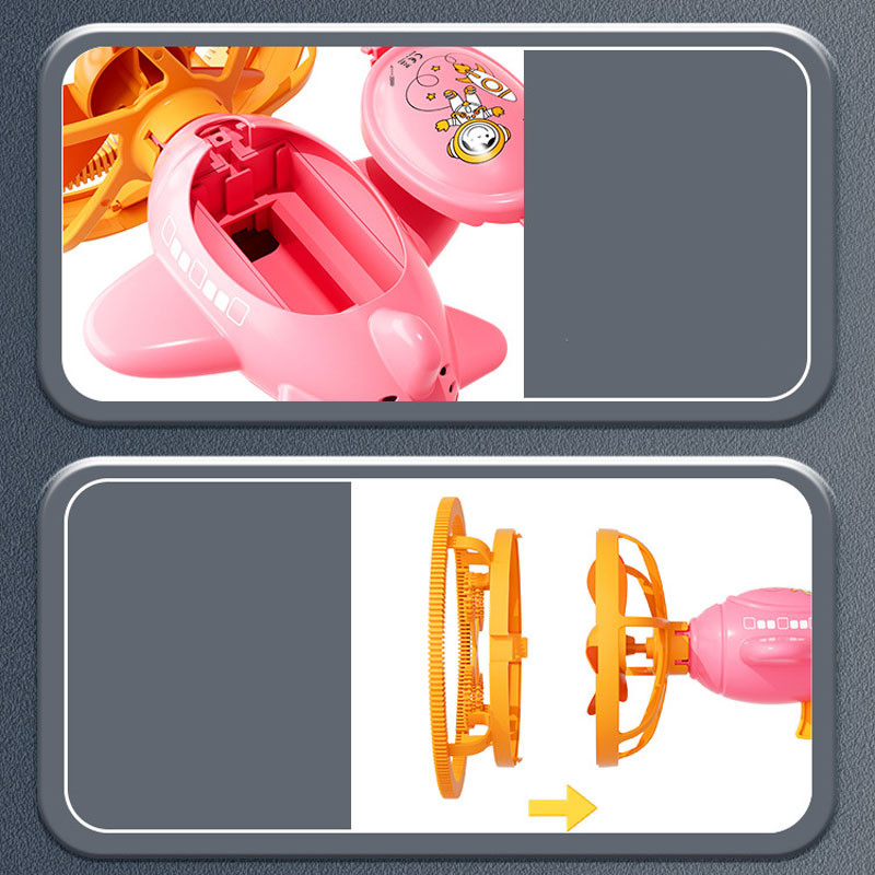Пістолет для мильних бульбашок H035 Bubble Gun з пропелером 2in1 + bottle 250ml - Зображення 4