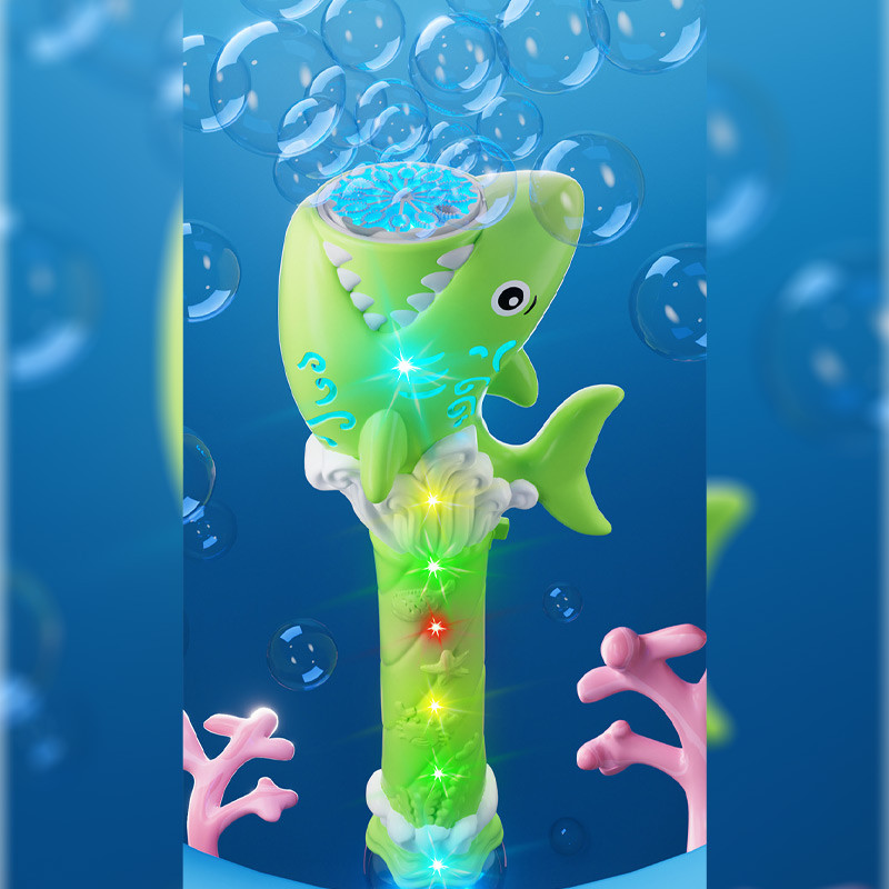 Пістолет з мильними бульбашками H038 Shark + bottle 50ml - Зображення 4