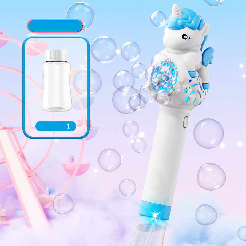 Пістолет з мильними бульбашками H055 Little Unicorn + bottle 50ml - Зображення 4