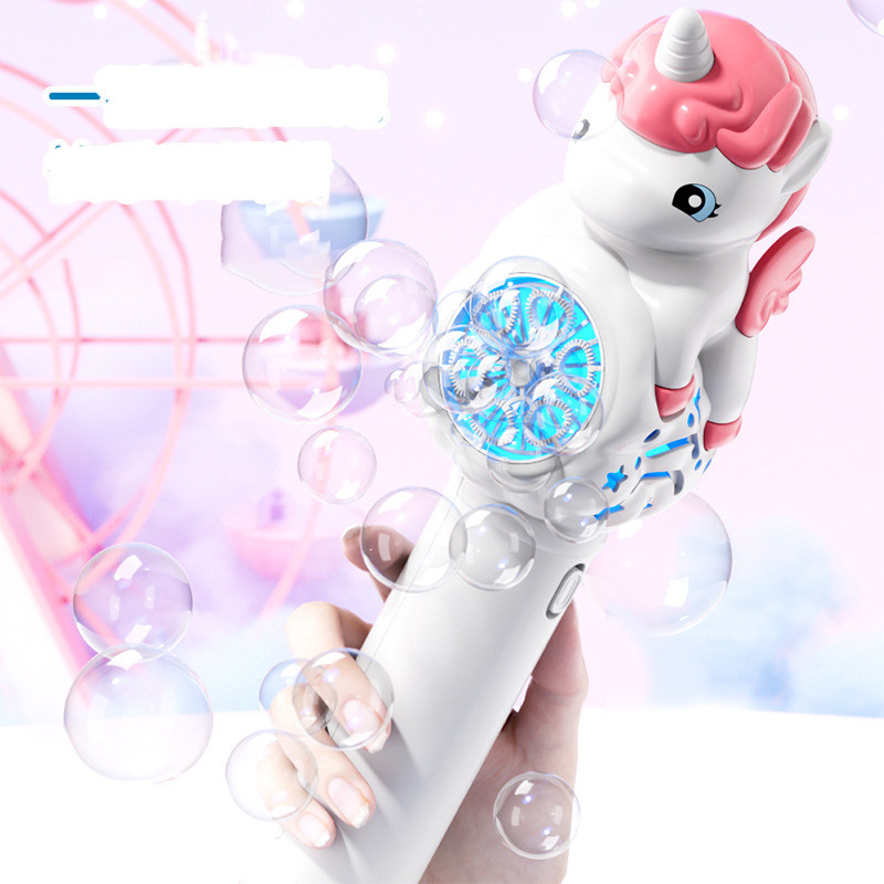 Пістолет з мильними бульбашками H055 Little Unicorn + bottle 50ml - Зображення 2