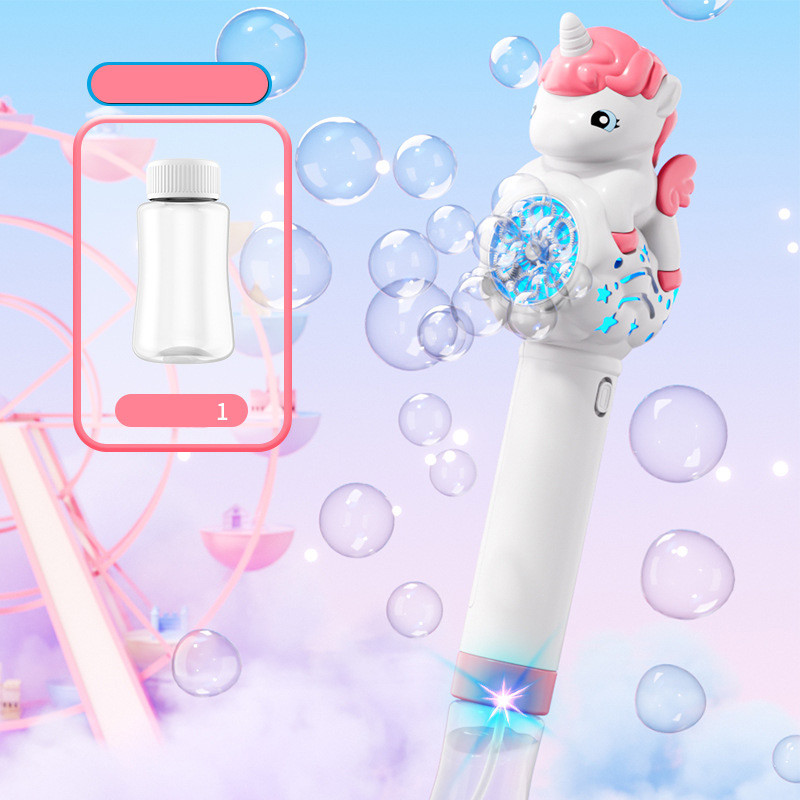 Пістолет з мильними бульбашками H055 Little Unicorn + bottle 50ml - Зображення 3