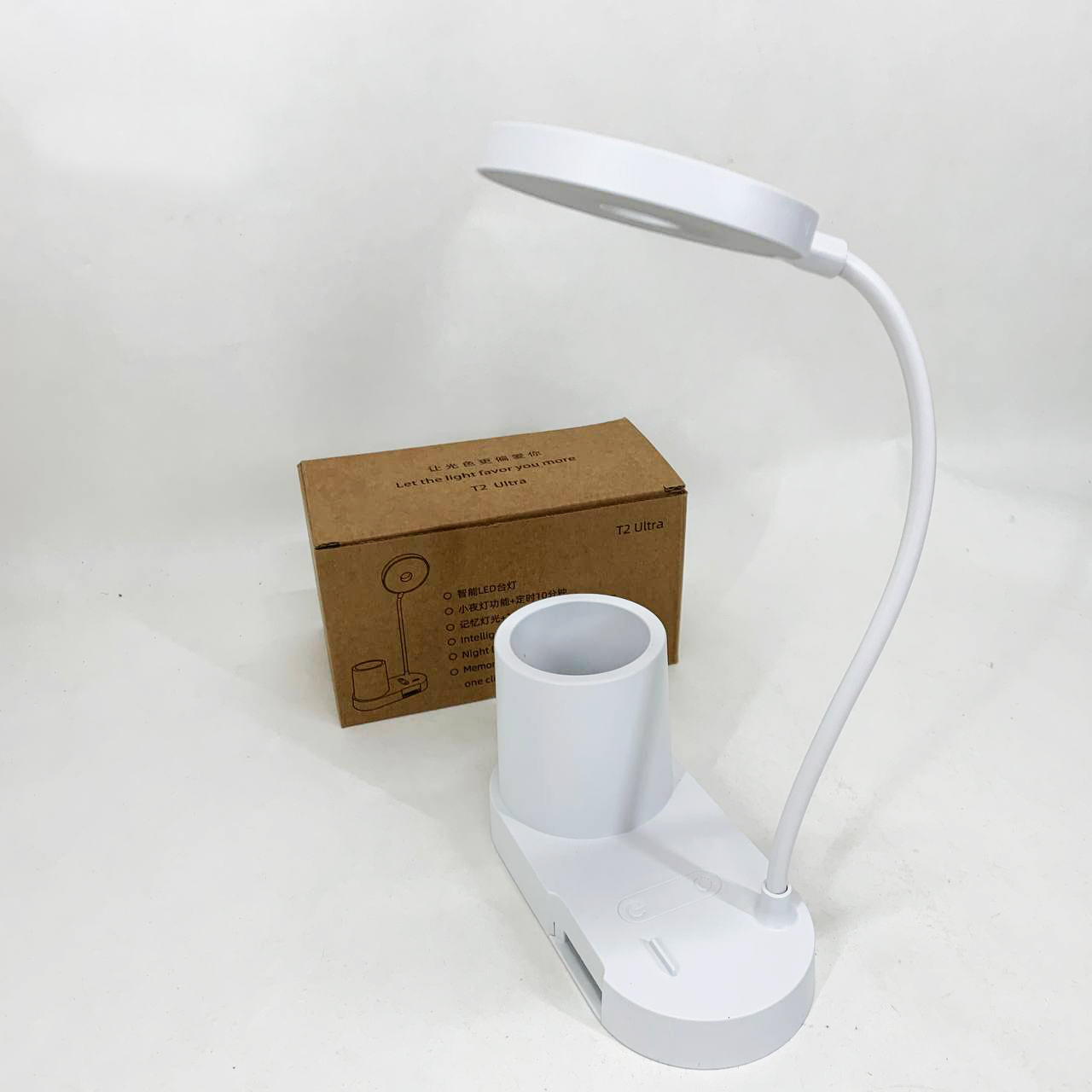 Настільна LED-лампа BL-T2 з гнучкою стійкою та органайзером - Зображення 5