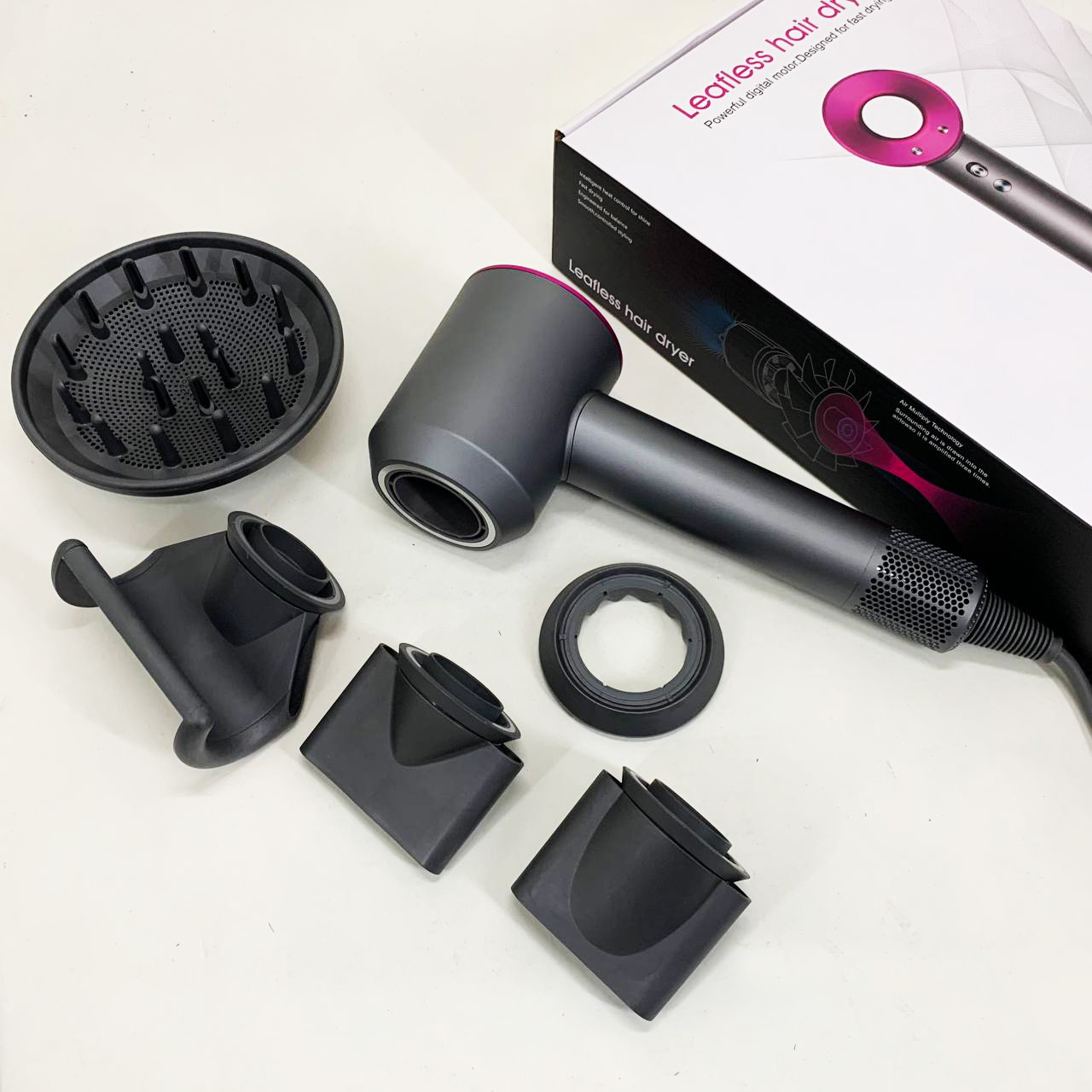 Фен Super Hair Dryer з 5 насадками для швидкого сушіння та укладання волосся - Зображення 6