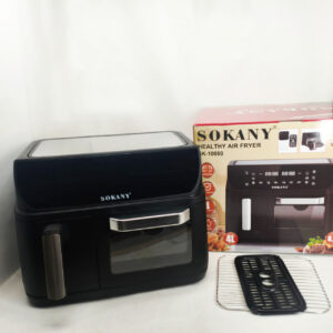 Аерофритюрниця двокамерна Sokany SK-10060 2400 Вт 8,5 л + аерогриль безмасляний 4 л